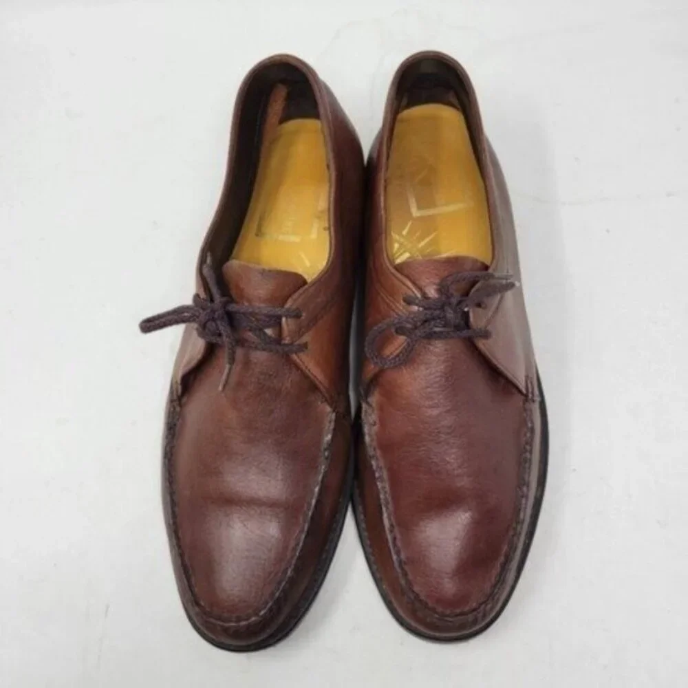 Stuart McGuire | Leather Lace Up Derby Shoes Loafer Business Casual Brown